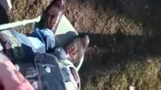 Uma punheta no exterior para um jovem ruiva