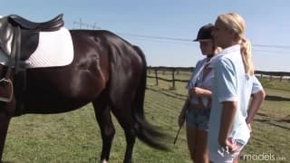 Blond Cat e Yasmine Gold acariciam-se Blond Cat e Yasmine Gold acariciam-se