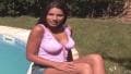 Zafira quer se masturbar na piscina