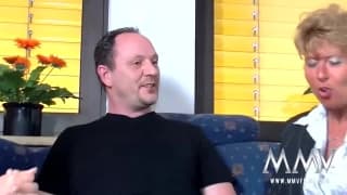 Petra Wegat transando com um casal amador