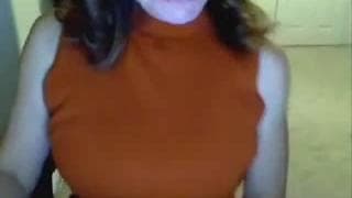 Uma bela mulher com grandes seios Uma bela mulher com grandes seios