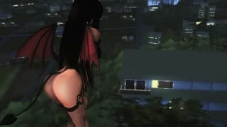 Aqui está um demônio sexy e com peitos enormes Aqui está um demônio sexy e com peitos enormes
