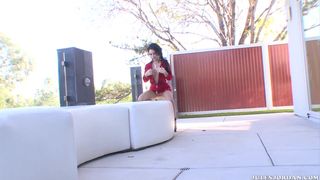 Jenna Presley numa boa foda com oleo!