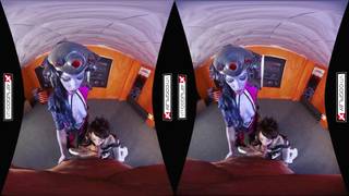 Duas vadias transam em um vídeo de realidade aumentada