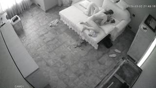 Fodendo numa câmera segurança e um gatilho para seu rosto