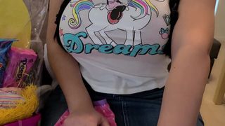 Depois de um boquete, Crystal Lust fode este pênis