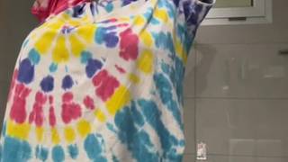 Rotina de banho de uma garota peituda amadora, Eva Batistaa