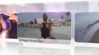 Katherine Curtis e Madison Banes na emissão das notícias